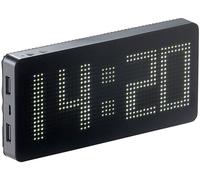 Revolt Batterie d'appoint 7600 mAh avec réveil et texte défilant "PBW-50"