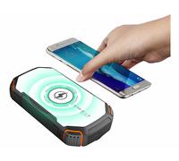 Revolt Batterie de secours solaire 20000 mAh compatible charge induction Qi