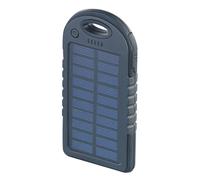 Batterie de secours solaire 4000 mAh avec 2 ports USB + mini lampe LED [Revolt]