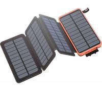 Batterie externe solaire 16000 mAh PB-90.s avec panneau pliable 8 W [revolt]