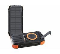 Revolt Batterie externe solaire et dynamo 20.000 mAh PB-830 avec câbles USB-C / USB-A / Lightning