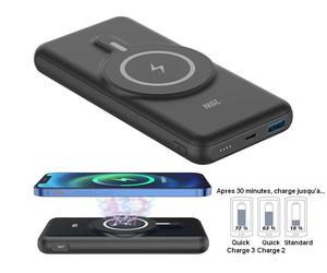 Revolt Batterie nomade 10000 mAh compatible Qi et MagSafe PB-170