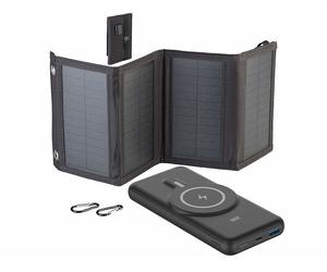 Revolt Batterie nomade 10000 mAh PB-170 avec chargeur solaire pliable