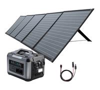 Revolt Batterie nomade et convertisseur solaire HSG-1200 avec panneau solaire et câble