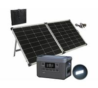 Revolt Batterie nomade et convertisseur solaire HSG-1300 avec panneau solaire 240 W