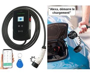 Revolt Borne de recharge connectée WB-11 pour voiture électrique type 2/11 kW/triphasé