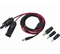 Revolt Câble avec prise compatible avec MC4 vers DC 5,5 x 2,1 mm et 3 adaptateurs - 2 m