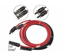 Revolt Câble de rallonge 2 x 4 mm² avec connecteur compatible avec MC4 - 3 m