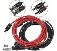 Revolt : Câble de rallonge 2 x 6 mm² avec connecteur compatible MC4 - 5 m G