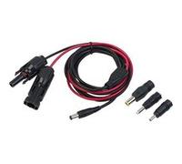 Câble avec prise compatible avec MC4 vers DC 5,5 x 2,1 mm et 3 adaptateurs - 2 m [revolt]