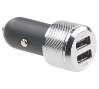 Revolt Chargeur allume-cigare 12/24 V 2 ports USB 2,1A