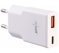 Revolt Chargeur secteur GaN USB-A / USB-C Power Delivery 30 W - coloris blanc