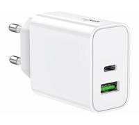 Revolt Chargeur secteur USB-C Power Delivery et USB-A Quick Charge 30 W - coloris blanc