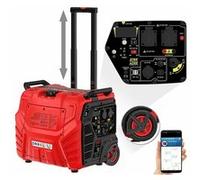 Revolt Groupe élèctrogène à essence connecté 3700 W / 230 V / 12 V BIG-270 avec trolley