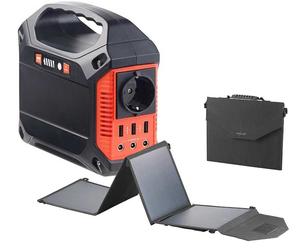 Revolt Kit solaire avec batterie nomade 42 Ah avec panneau solaire pliable 50 W