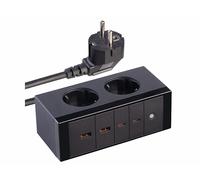 Revolt Multiprise 2 prises et chargeur rapide USB GaN3 Power Delivery jusqu'à 70 W