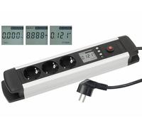 Multiprise 3 prises avec wattmètre et écran LCD [revolt]