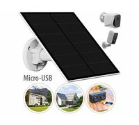 Revolt Panneau solaire 5 W pour caméra IP avec port Micro-USB