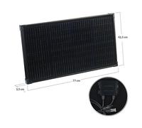 Revolt Panneau solaire mobile 60 W avec cellules solaires monocristallines - noir