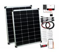 Revolt Régulateur 20 A MPPT-90.app avec 2 panneaux solaires 110 W, supports et câbles
