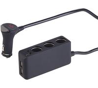 Répartiteur allume-cigare 120 W 3x 12/24 V & 4x USB [Revolt]