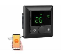 Revolt Thermostat connecté pour chauffage au sol avec capteur externe - noir
