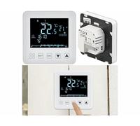 Revolt Thermostat mural pour plancher chauffant, LCD, touches tactiles, programmable