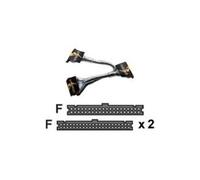 Revoltec - Câble IDE / EIDE - UDMA 66/100/133 - IDC 40 broches (F) pour IDC 40 broches (F) - 48 cm - rond - argent