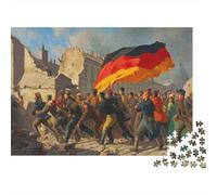 Révolution 1848 à Berlin Puzzle 1000 Pièces pour Adultes Berlin Puzzle en Bois DIY Cadeau pour Les Amants Ou Les Amis Aide À La Relaxation Multi Colour Qualité Premium 1000pcs (75x50cm)