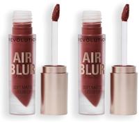 Revolution Air Blur Rouge à Lèvres Liquide Mat - Couleur longue tenue - Vegan & Cruelty-Free - Peachy Light Pink - 3.5ml (Lot de 2)