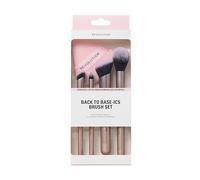 Revolution Back To Base-ics Starter Essentials Brush Set, Coffret de 4 pinceaux essentiels pour fond de teint, correcteur & blush, végane