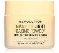 Revolution Loose Baking Powder, Banana Light | Poudre Fixatrice de Maquillage, Couvrance Longue Tenue, Matifie et Réduit la Brillance, Vegan et Sans Cruauté, 32g