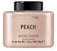Revolution Beauty London, Loose Baking Powder, Prolongs Makeup Wear, Brightening Setting Powder, For All Skin Tones, Peach, 32g