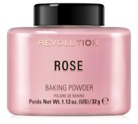 Makeup Revolution – Poudre libre – Prolonge la tenue, effet éclaircissant – Rose, 32 g