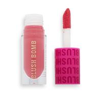 Revolution Beauty, Blush Bomb Cream Blusher, Lightweight Makeup & Creamy Formula for a Dewy Finish, Enriched with Vitamin E, Savage Coral, 0.15 Fl. Oz.