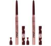 Revolution Beauty, Crayon Repulpant Pout Bomb, Longue Tenue, Forme & Hydrate avec Acide Hyaluronique & Vitamine E, Végan & Sans Cruauté, Mauve Intense (Lot de 2)