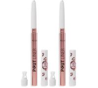 Revolution Beauty, Crayon Repulpant Pout Bomb, Longue Tenue, Forme & Hydrate avec Acide Hyaluronique & Vitamine E, Végan & Sans Cruauté, Transparent (Lot de 2)