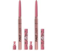 Revolution Beauty, Crayon Repulpant Pout Bomb, Longue Tenue, Forme & Hydrate avec Acide Hyaluronique & Vitamine E, Végan & Sans Cruauté, Rose Bébé (Lot de 2)