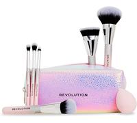 Revolution Beauty Glam Up Brush Set Cadeau, 7 Pinceaux Yeux, Vi & Joues Avec Trousse De Maquillage, Végan & Sans Cruauté