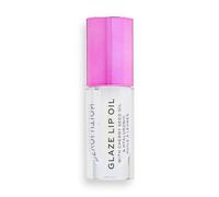 Revolution Beauty Glaze Lip Oil Formule hydratante et nourrissante infus e de vitamine E et d'acide hyaluronique Lust Clear 0,15 Fl. Oz.