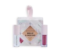 Revolution Beauty Mini Cheek & Lip Duo Cadeau, Set Maquillage avec Mini Blush Crème, Mini Gloss & Décoration, Végan & Sans Cruauté