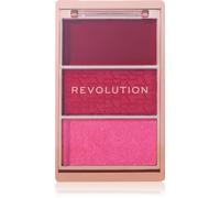Revolution, Blush Icon Palette (My Cherry Truth), Palette de Blush Crème et Poudre Compacte, Haute Pigmentation, 3 Teintes, My Cherry Truth, Vegan et Non Testée sur les Animaux