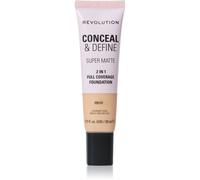 Revolution Conceal & Define fond de teint matifiant teinte F5NW 23 ml