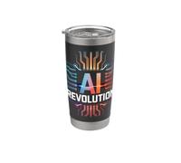 Révolution de l'IA | Passionné de technologies innovantes inspirantes Gobelet isotherme en acier inoxydable double paroi