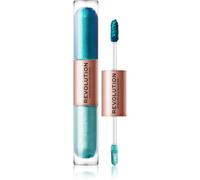 Revolution Double Up fard à paupières liquide 2 en 1 teinte Tranquillity Blue 2x2.2 ml