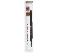 Revolution Duo Brow Definer Pencil, Définissez vos Sourcils, Brosse Incluse, Brun Clair