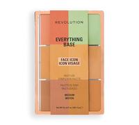 Revolution Everything Base Face Icon Complexion Palette, Palette Teint Tout-En-Un pour Yeux, Visage et Lèvres, Utilisable Comme Fond de Teint ou Base, Medium, 5 g