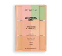 Revolution Everything Base Face Icon Complexion Palette, Palette Teint Tout-En-Un pour Yeux, Visage et Lèvres, Utilisable Comme Fond de Teint ou Base, Light, 5 g