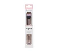 Revolution Flawless Flex Duo Brush, Pinceau double embout pour estomper & fondre, poils synthétiques, végane