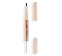 Makeup Revolution Fluffy Brow Filter Duo crayon sourcils double embout fixation et forme teinte Dark Brown 0.12 g